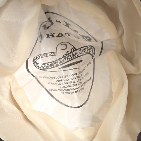 Vintage JU-LA Hats Black and silver Sombrero, mariachi hat - Picture 5 of 6